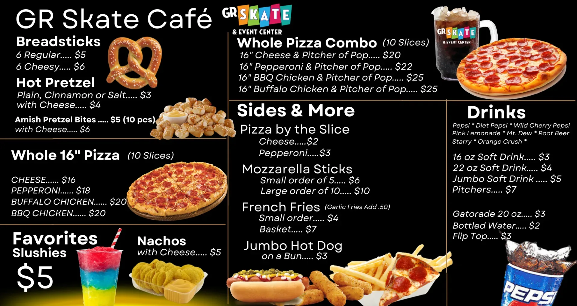 Kentwood tv food menu 3